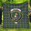 Watson Ancient Tartan Clan Badge Premium Quilt Th8 Home Decor  Quilt